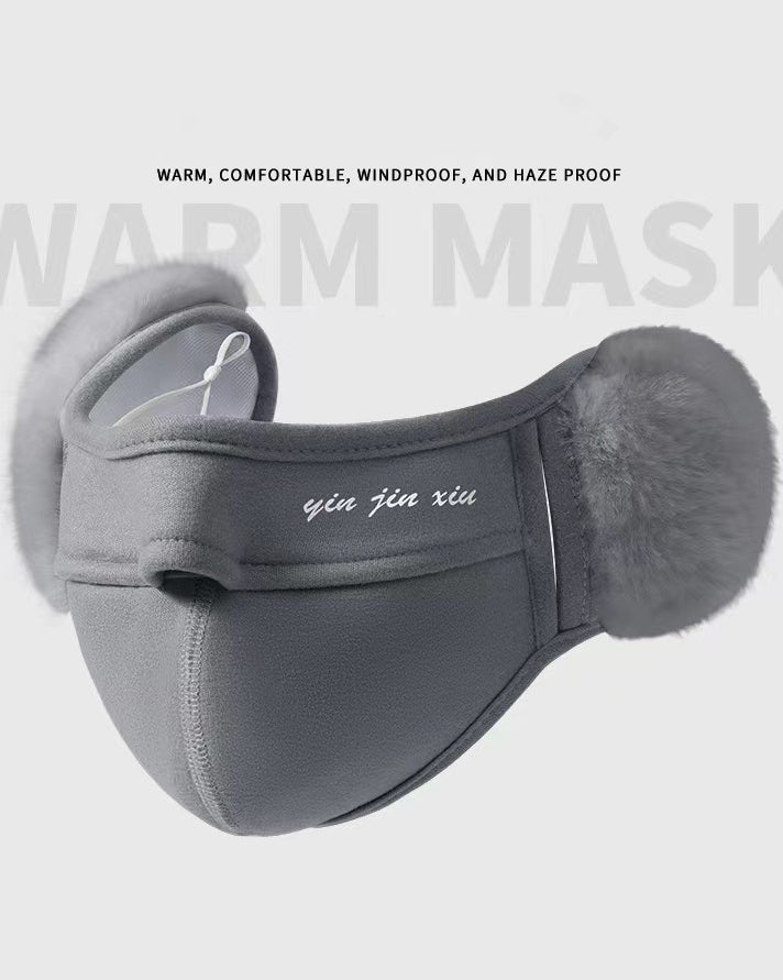 Windproof Cold-Proof Fleece-Lined Face Mask