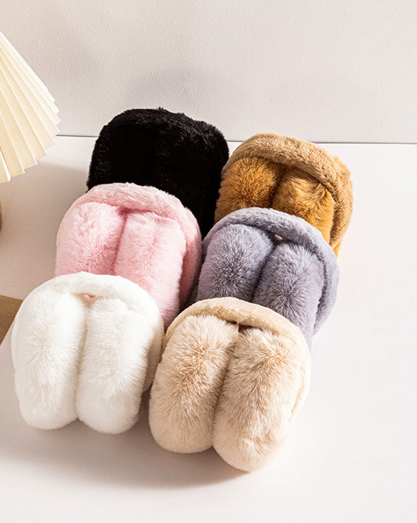 Foldable Rabbit Fur Warm Earmuffs