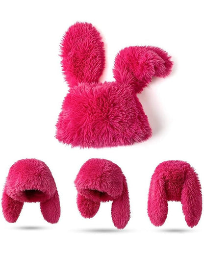 Adorable Big-Eared Rabbit Plush Hat