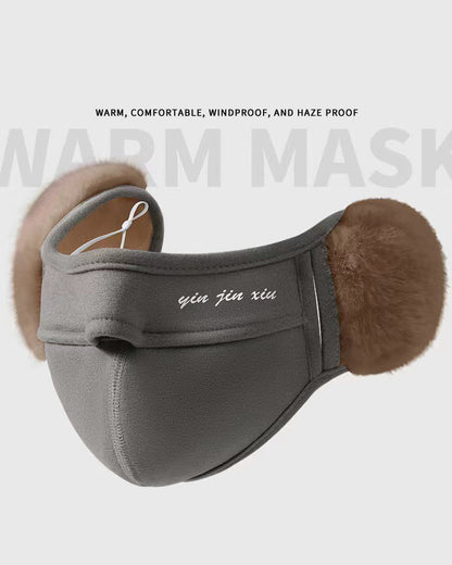 Windproof Cold-Proof Fleece-Lined Face Mask