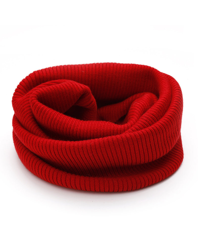 Cashmere Knit Neck-Warming Scarf