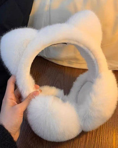 Plush Cat Ear Windproof & Warm Earmuffs