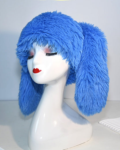 Adorable Big-Eared Rabbit Plush Hat