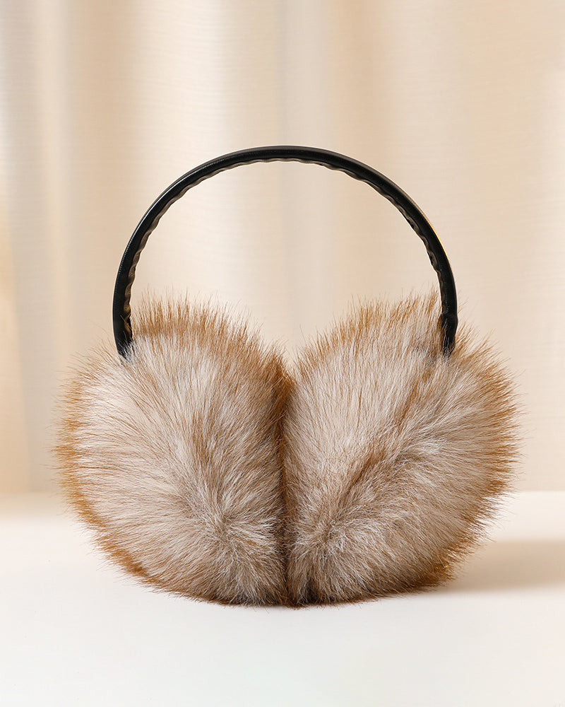 Faux Fox Fur Thickened Stretchy Earmuffs