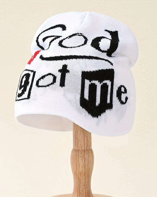God Got Me Pullover Knitted Hat
