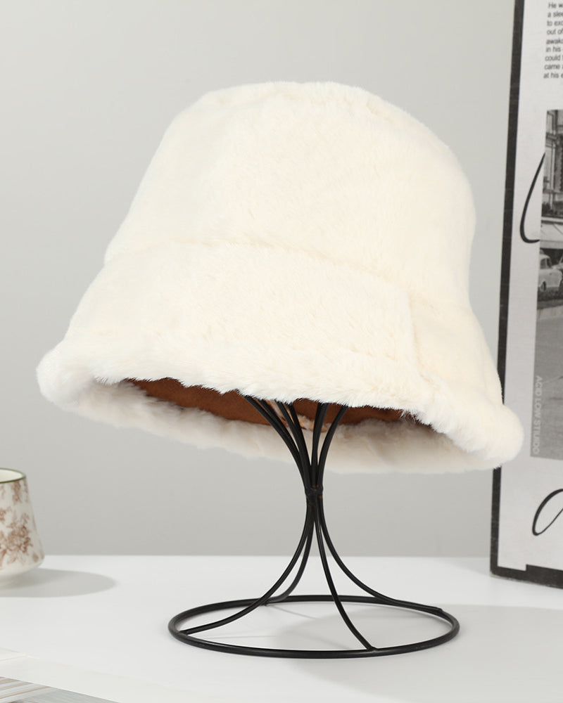 Plush Insulated Reversible Earflap Bucket Hat