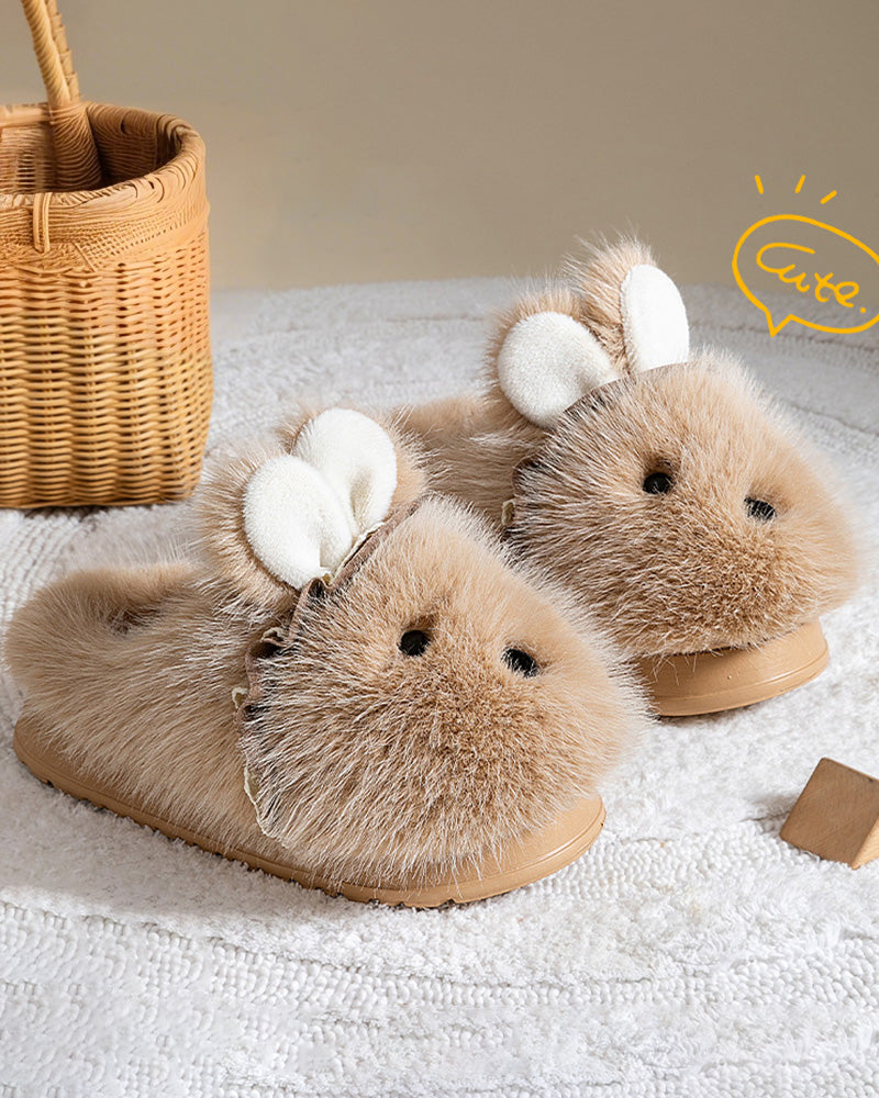 Fox Cotton Slippers Soft Cute Warm Non-slip Home Indoor Comfortable Cotton Slippers