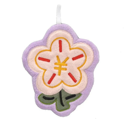 Hanging Thickened Embroidery Rich Flower Cute Flower Towel