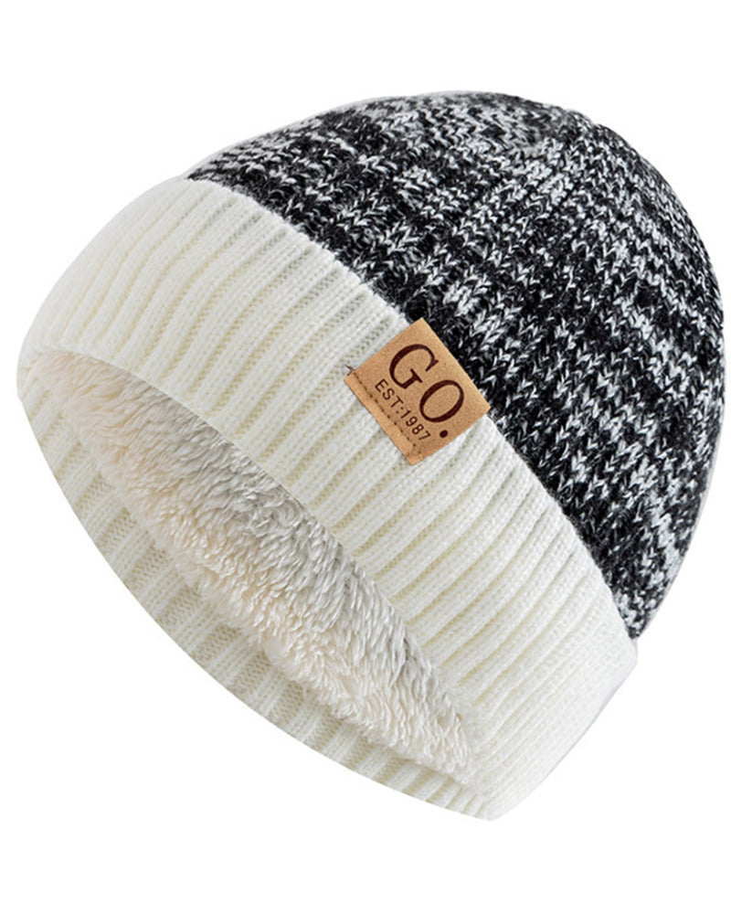 Cozy Fleece-Lined Warm Knit Slouchy Beanie