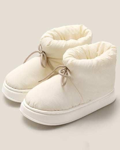 Autumn & Winter Outdoor Non-Slip Thick-Soled Thermal Heel-Covering Cotton-Padded Shoes