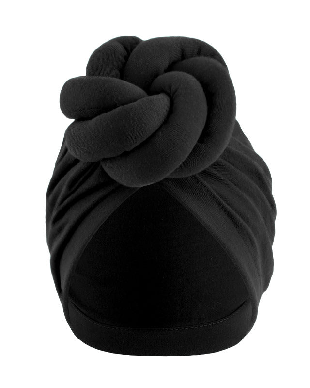 Cotton Three-Dimensional Twisted Ball Headscarf Hat
