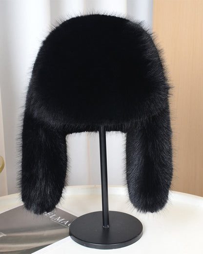 High-Quality Mink Cashmere Cold-Proof Earflap Thickened Hat
