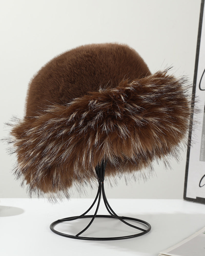 Autumn/Winter Mink Fur Bucket Hat