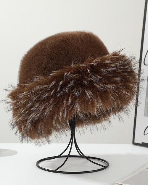 Autumn/Winter Mink Fur Bucket Hat