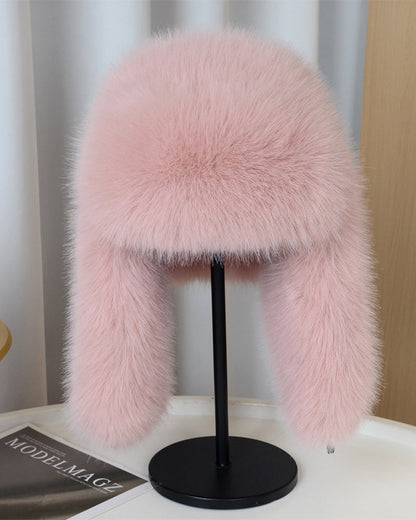 High-Quality Mink Cashmere Cold-Proof Earflap Thickened Hat