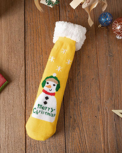 Fleece-lined and Thickened Christmas Lamb Wool Fun Socks