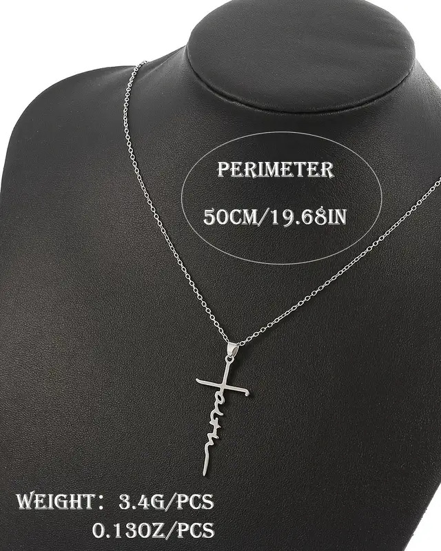 A Unisex Cross Pendant Necklace Gift.