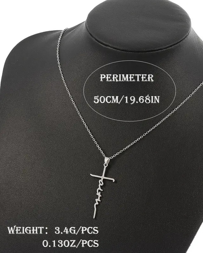 A Unisex Cross Pendant Necklace Gift.