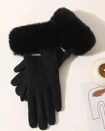 Warm Gloves Thickened Hair Cold-proof Outdoor Windproof Heat Storage Touch Screen Gloves