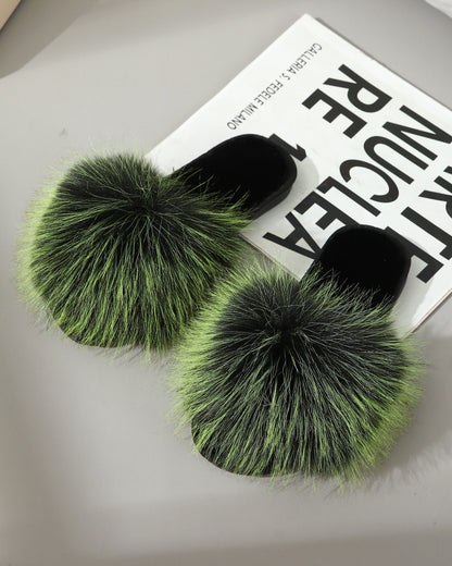 Fluffy Decor Home Slippers, Soft Sole Lightweight Slip On Cozy Slides