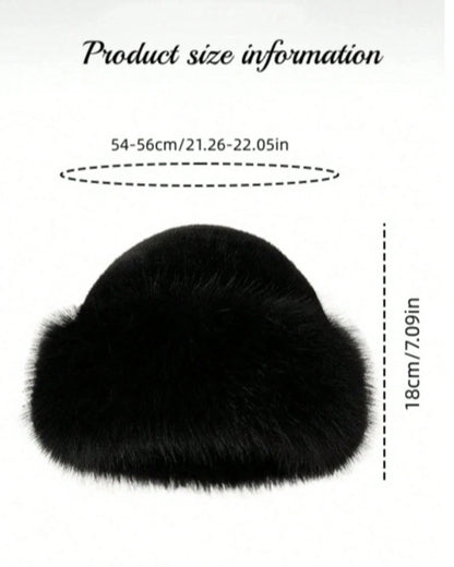 2pcs Outdoor Casual Outfit - Neck Warmer And Mongolian Style Hat