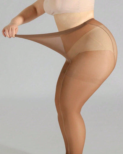 1 Pair Plus Size Women's Ultra-Thin Pantyhose